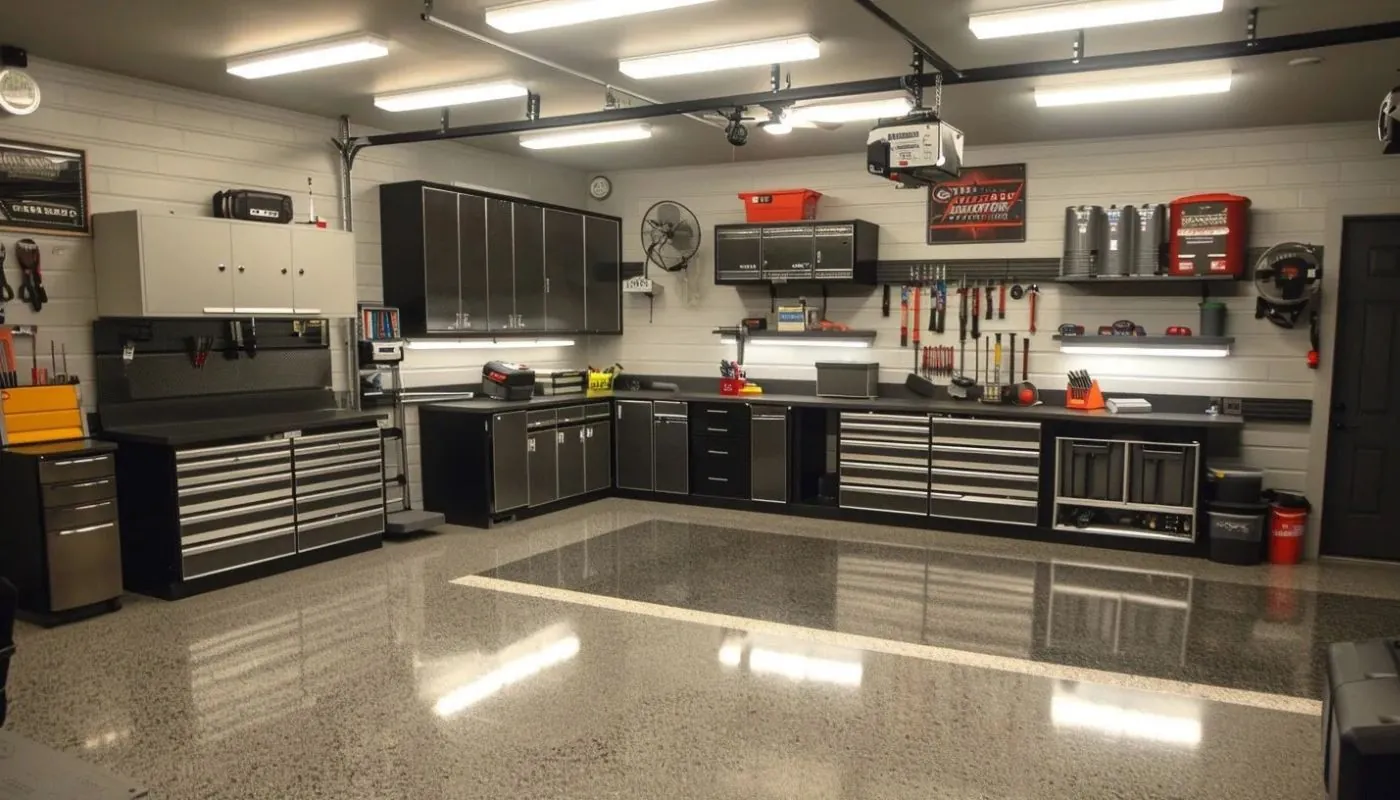 Get a sleek workshop a modern man cave or an organized storage area garage remodel Call us!