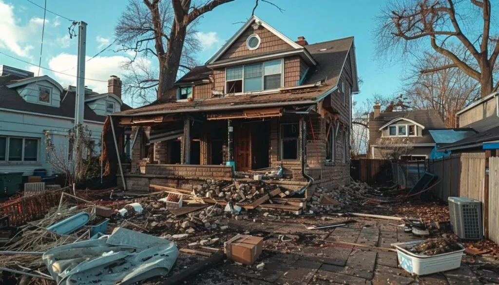 We do cleanup repairs and rebuilding of houses damaged by storm Contact us!