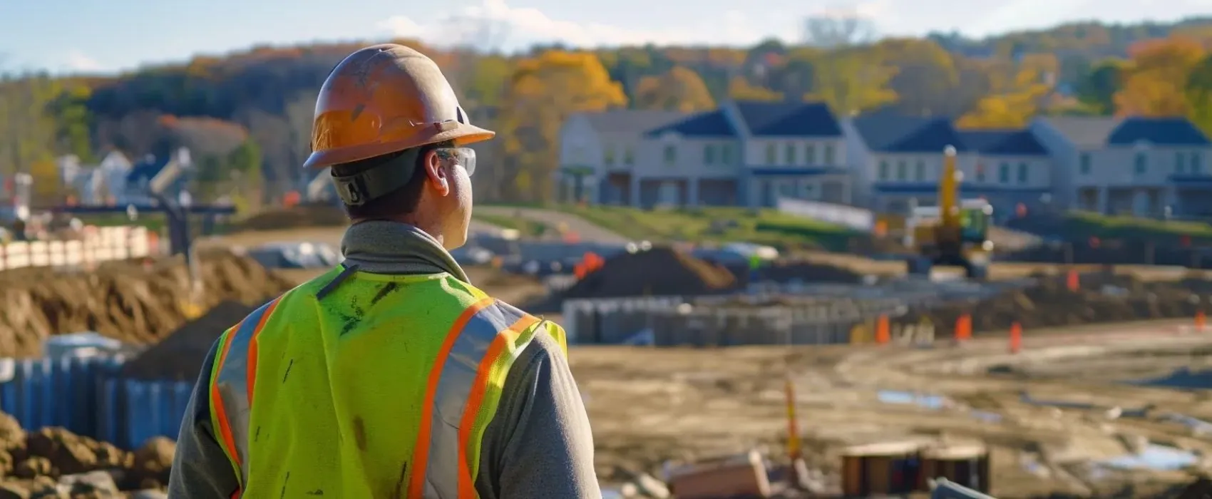 a general contractor overseeing a construction site in stoughton, ma.